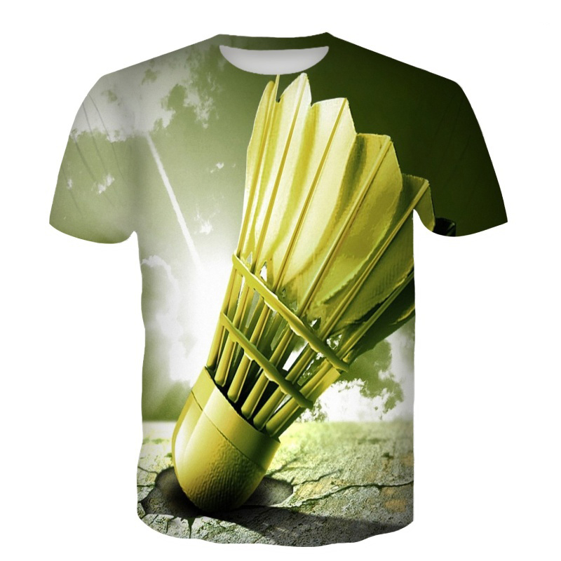 Badminton Shuttlecock - Camisetas de bádminton con estampado 3D