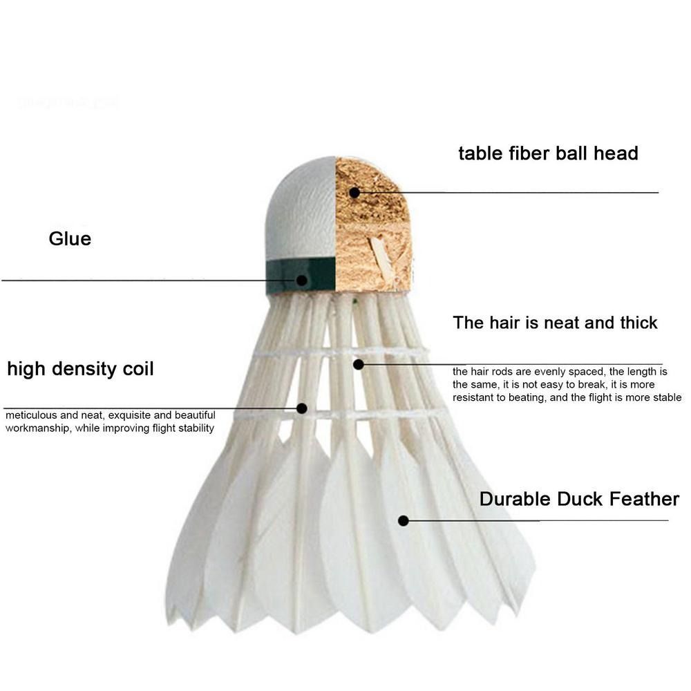 3/6/12 unidades de nuevas bola - Feather Shuttlecock reseña y precio