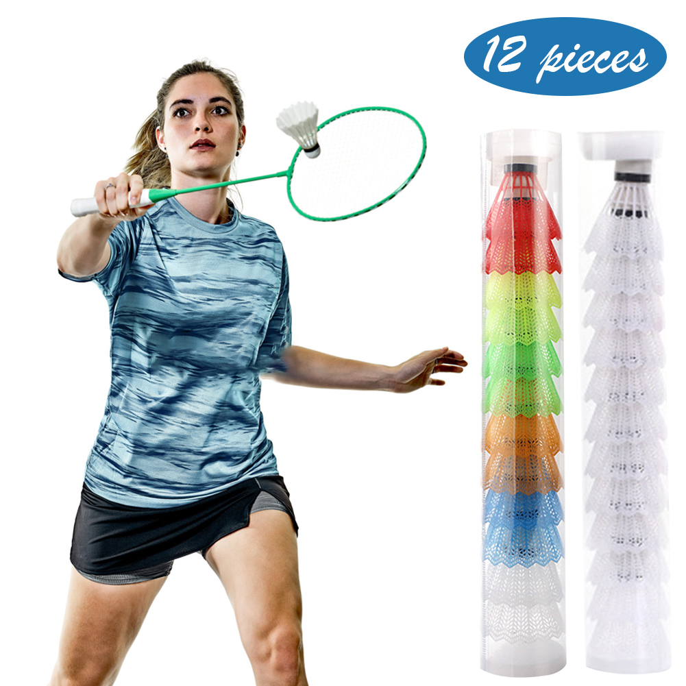 12 bolas de bádminton de plást - Feather Shuttlecock reseña y precio
