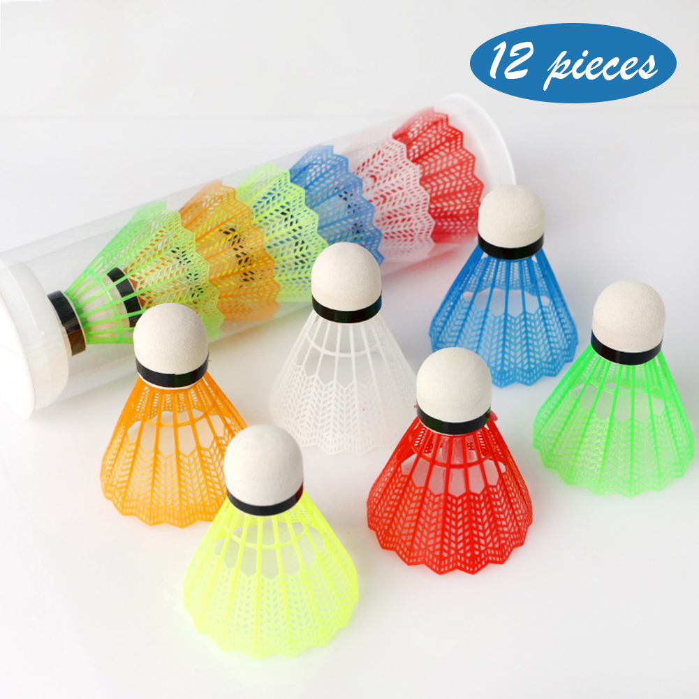 12 bolas de bádminton de plást - Feather Shuttlecock reseña y precio