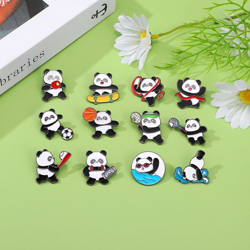 Broches esmaltados con tema de - Badminton Materi reseña y precio