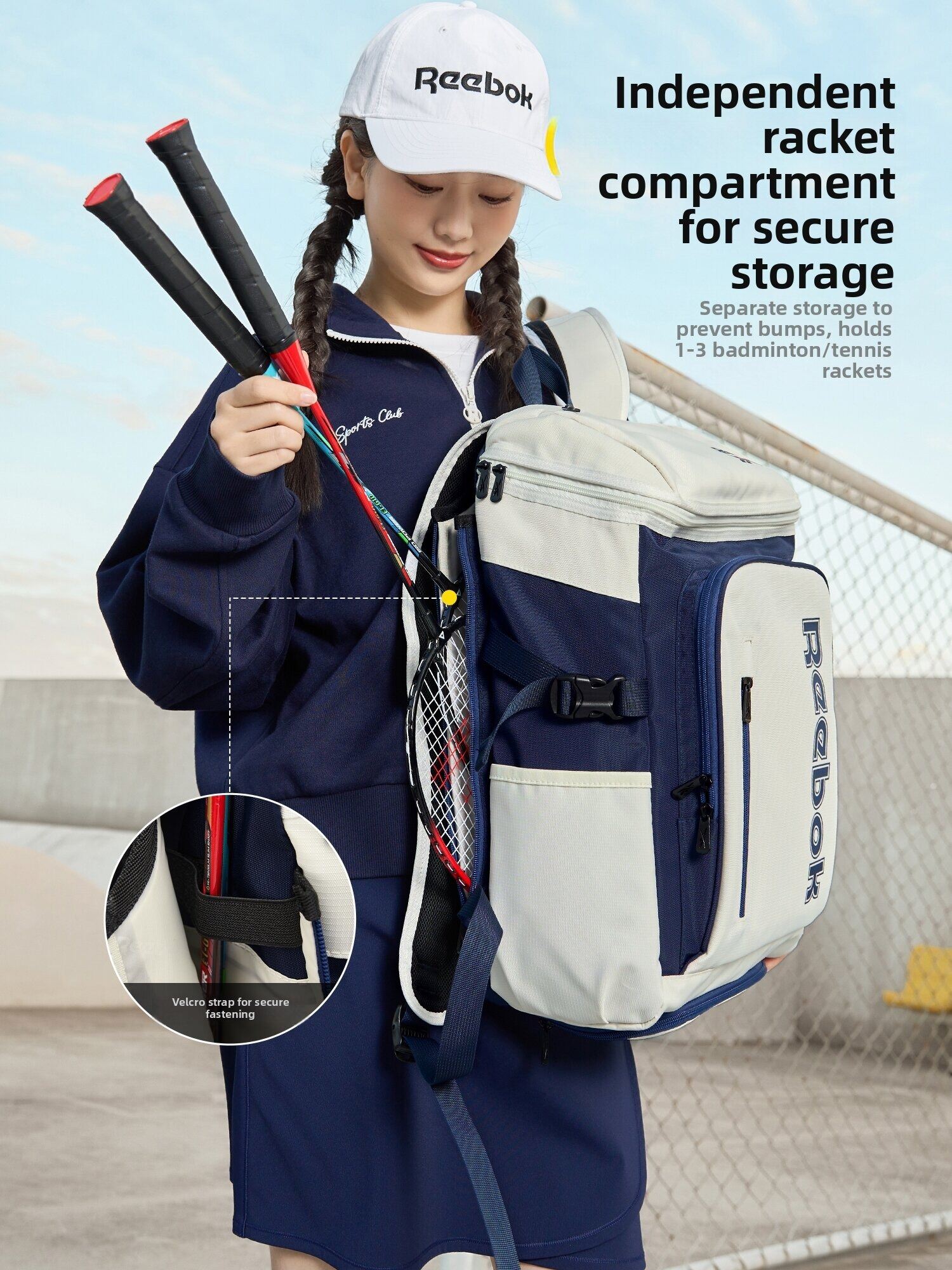 REEBOK Mochila Deportiva Unise - Badminton Racket reseña y precio